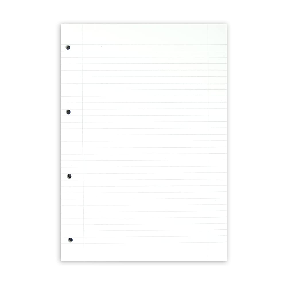 SUMMIT Hamelin A4 Refill Pad - Lined Paper, 70gsm, 4-Hole Punched | Pack of 3 Blue Pads 3