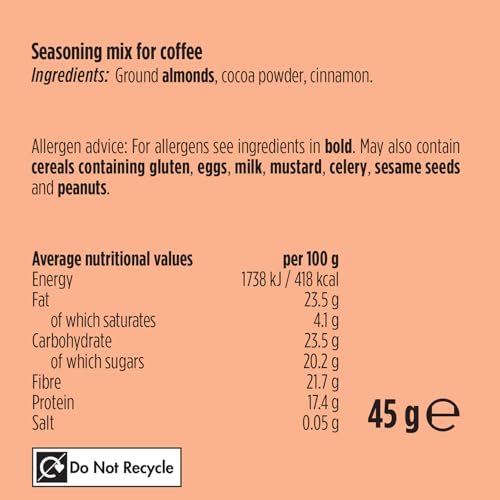 Just Spices Coffee Kiss - Cocoa & Almond Coffee Mix with Ceylon Cinnamon, 45g 8
