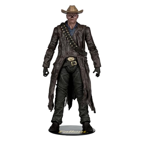 McFarlane Fallout The Ghoul 7in Deluxe Action Figure - Ultra Articulated Collectible with Weapons & Base 9