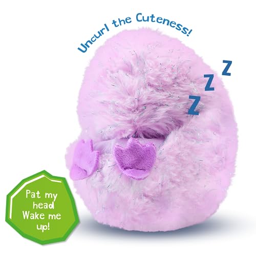 Curlimals Pip Penguin Arctic Glow Interactive Plush Toy - Light-Up & Talking Soft Toy for Kids 12