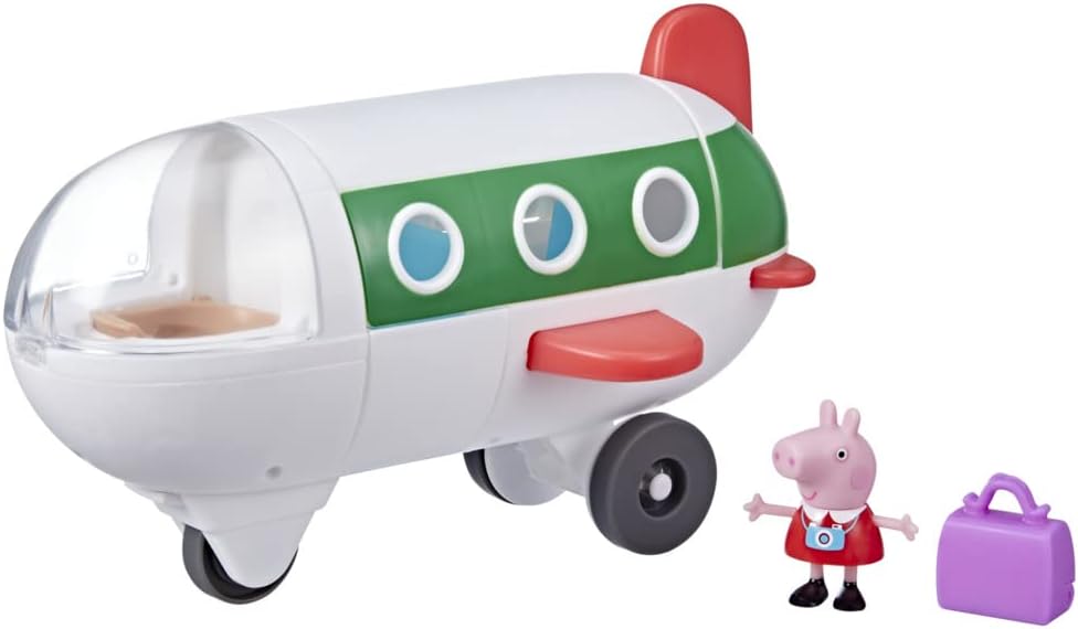 Peppa Pig F3557 Adventures Plane Playset - Rolling Vehicle with Peppa Figure, Ages 3+ 1