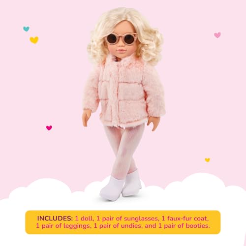 Our Generation Ava Doll - 18-inch Fashion Doll with Pink Faux-Fur Coat 10