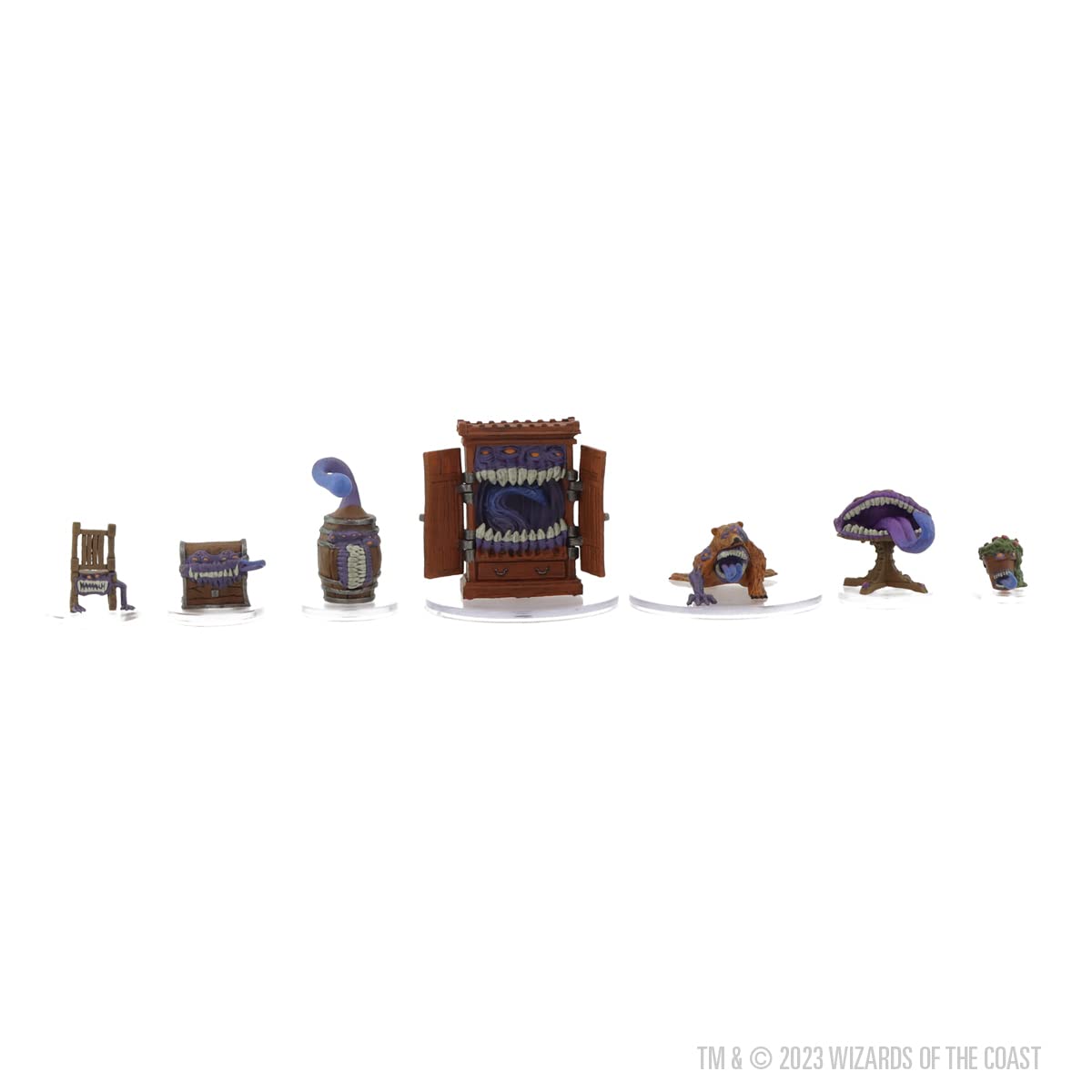 WizKids D&D Icons of the Realms: Mimic Colony Warband | 7 Pre-painted Plastic Miniatures 4