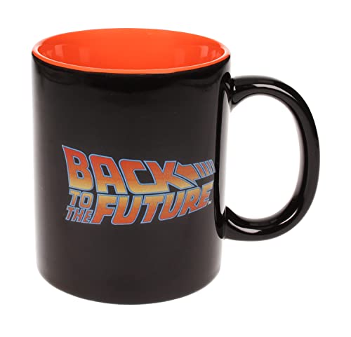 Back to the Future Official Logo Mug - Ceramic Coffee Cup with Iconic Movie Design, Microwave Safe