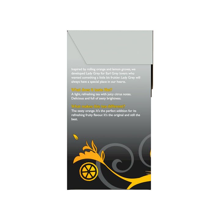 Twinings Lady Grey Black Tea - Zesty Orange & Lemon Peel Flavor | 320 Teabags (Pack of 4) 4