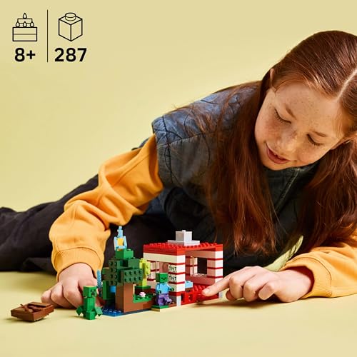 LEGO Minecraft The TNT Jungle House Building Set with Explosion Function - 287 Pieces 3