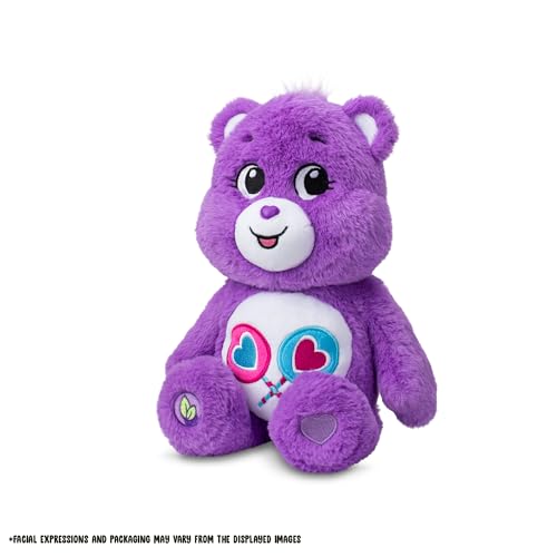 Care Bears Share Bear - 14 Inch Purple Plush Toy for Kids 5