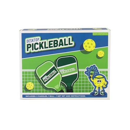 Gift Republic Desktop Pickleball Set - Complete Tabletop Game for 2 Players | Wood Material 2