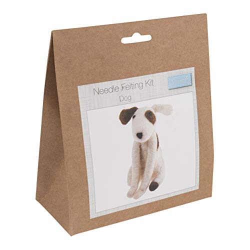 Trimits Needle Felting Craft Kit - Dog Design | Beginner Friendly | Includes Wool & Tools