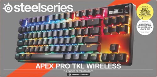 SteelSeries Apex Pro TKL Wireless Gen 3 (2025) - HyperMagnetic Gaming Keyboard 10