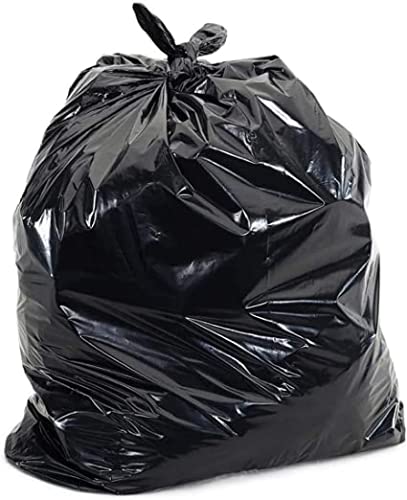 Addis 504870 Black Plastic Refuse Sacks - 90L Capacity, 20 Bags Per Roll