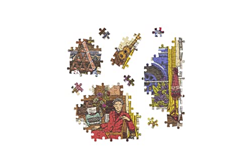 The World of Agatha Christie - 1000-Piece Jigsaw Puzzle Featuring Poirot, Miss Marple & Classic Mysteries