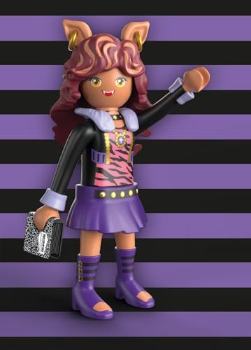 Playmobil Monster High Clawdeen Wolf Play Figure Set - 10-Piece Collectible with Interchangeable Parts, Ages 4+ 2