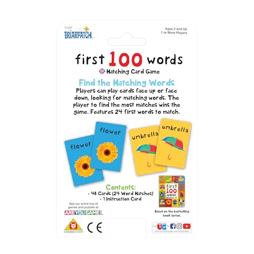 University Games First 100 Words Matching Card Game 4