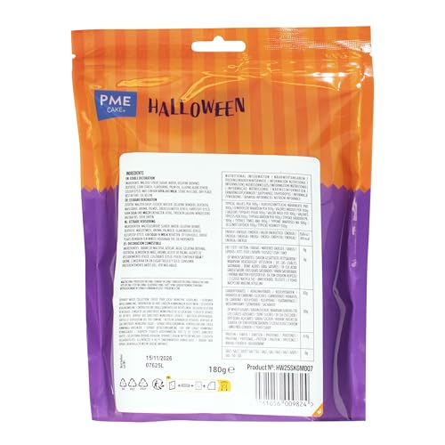 PME - Halloween Marshmallow Cake Toppers Pack of 12 Ghosts (180g)