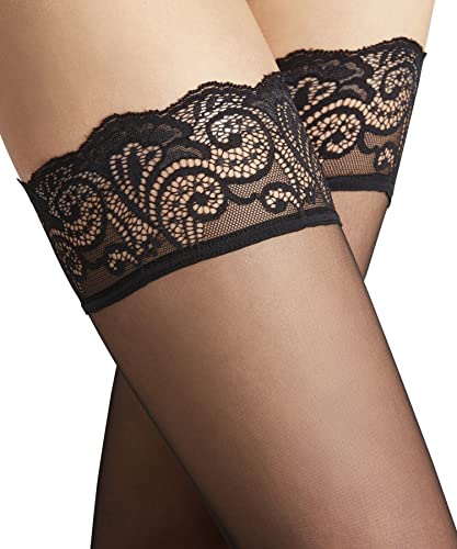 Sheer Hold-Up Stockings - Black (One Size) (‎41520)