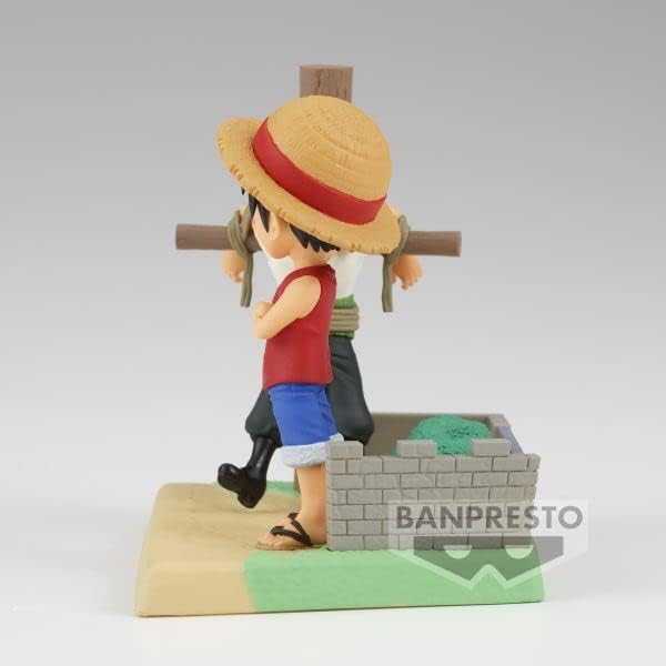 Banpresto World Collectable Log Stories One Piece - Monkey D. Luffy & Roronoa Zoro Action Figure (BPR88504)