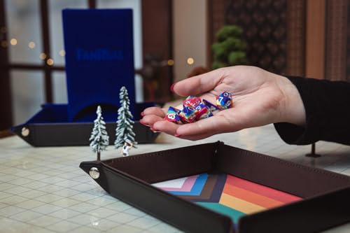 Metallic Dice Games Pride Rainbow Flag Dice Tray (FanRoll)