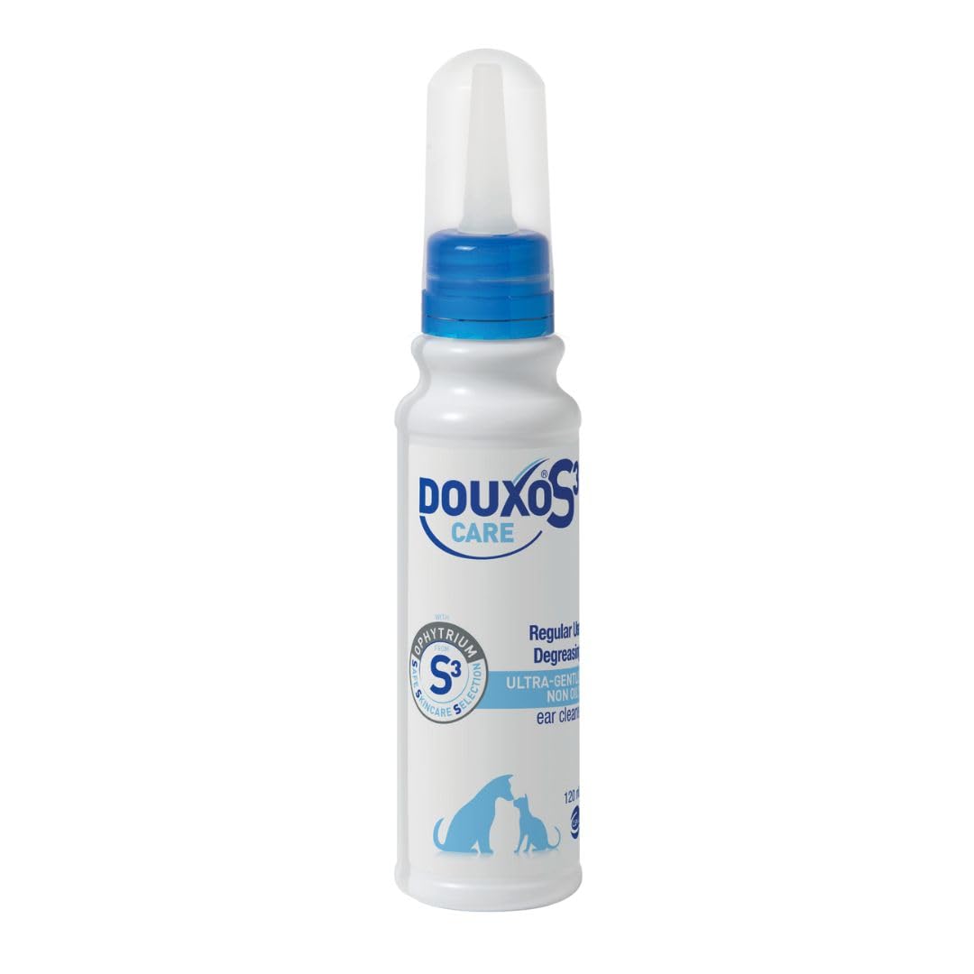 Douxo S3 CARE Ear Cleaner for Dogs & Cats - Gentle Cleansing Formula | 120 ml