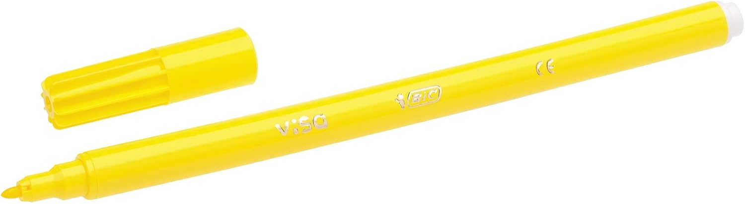 BIC Kids Visa Felt Tip Pens - 18-Pack Fine Point Washable Markers for Kids Ages 5+ 2
