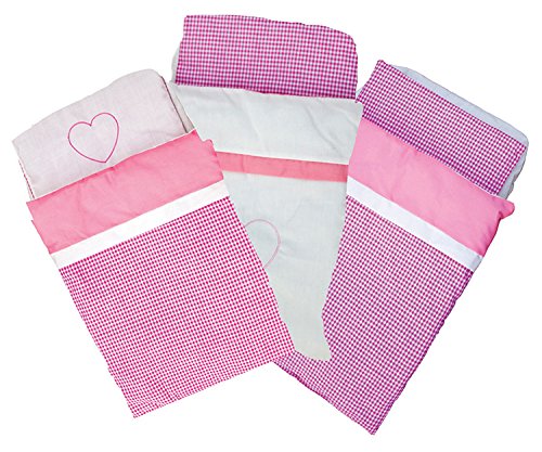 New Classic Toys Pink Baby Doll Bedding Set - Reversible Doll Pram Mattress & Cover for Toddlers 12 Months+ 2
