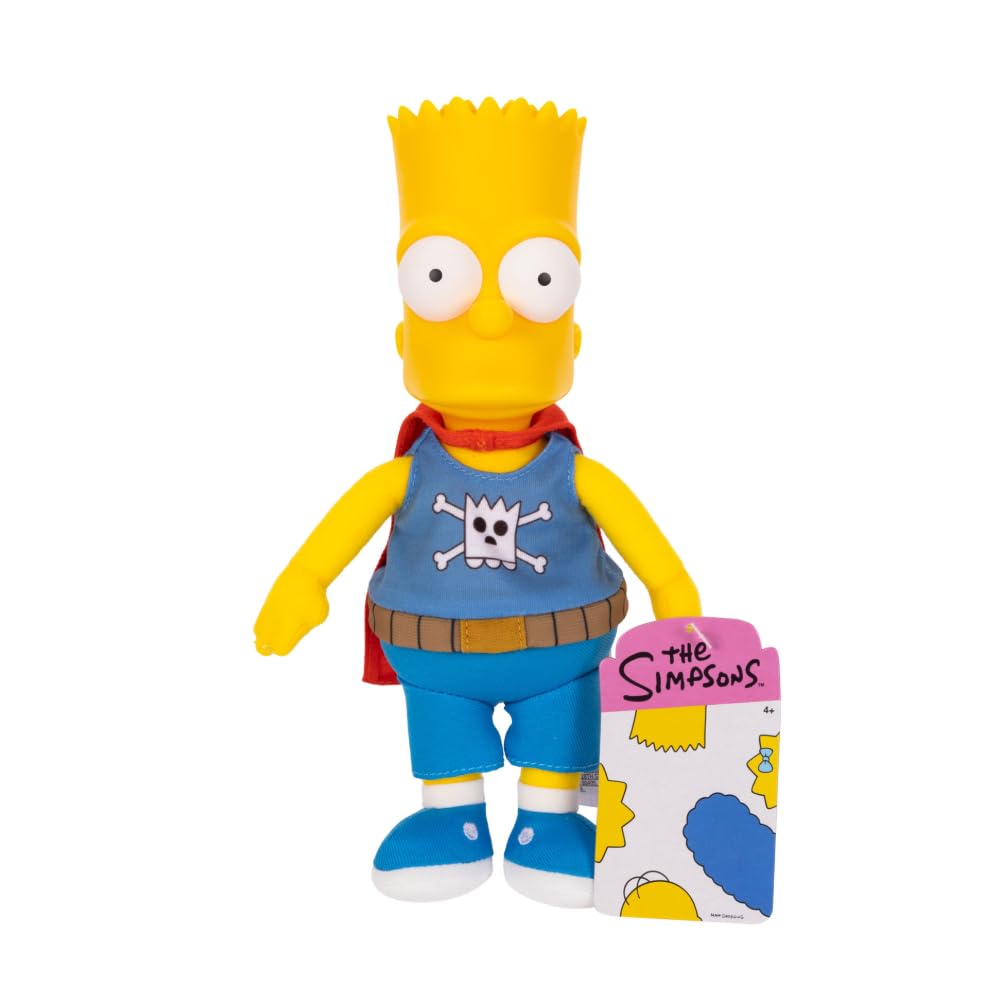 The Simpsons Daredevil Bart Plush Collectible 20cm | Soft Plush | Unisex Adult 1