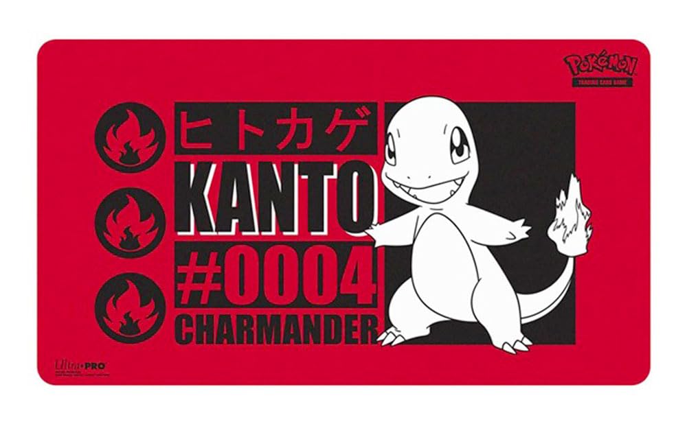 Ultra Pro Pokemon Charmander Playmat - 24 in x 13.5 in | Non-Slip Rubber Backing | TCG Accessory 1