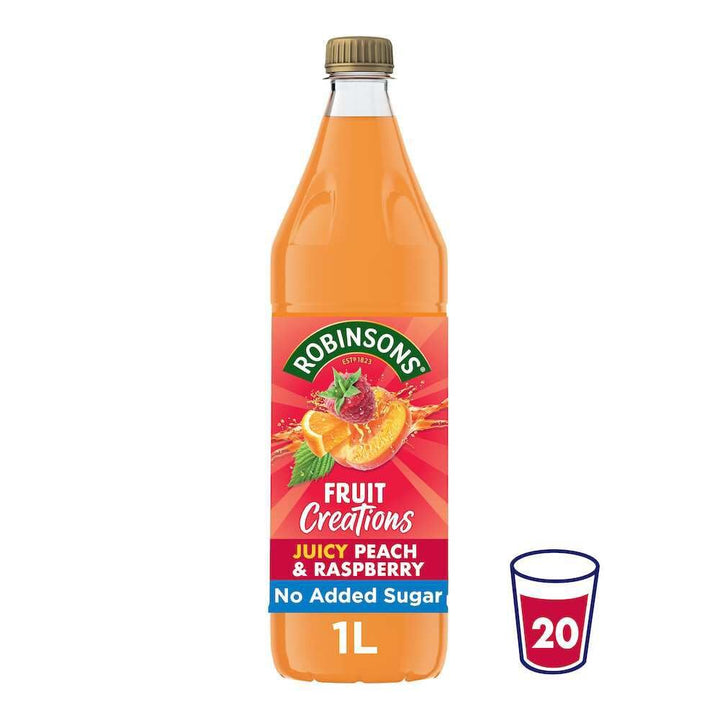 Robinsons Fruit Creations Peach & Raspberry Squash, 1L