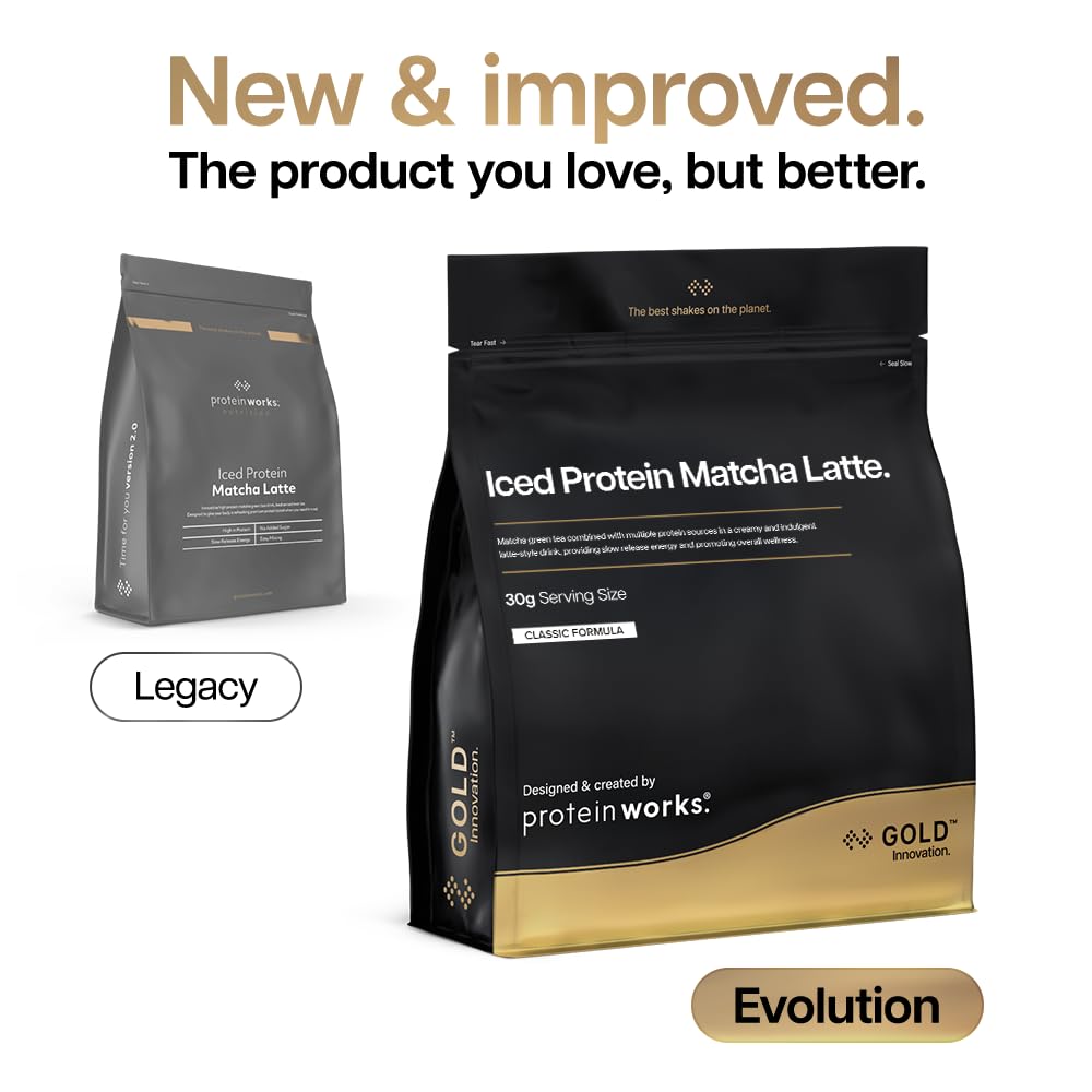 THE PROTEIN WORKS Iced Protein Matcha Latte - 20g Protein, Sugar Free | 16 Servings (500g) 2