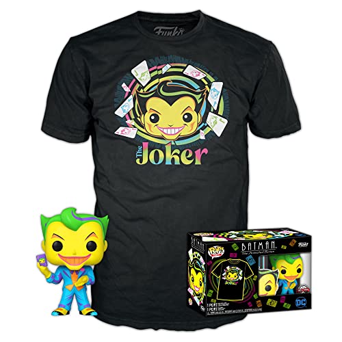 Funko Pop! DC Comics - The Joker Vinyl Figure & T-Shirt Bundle (63615)