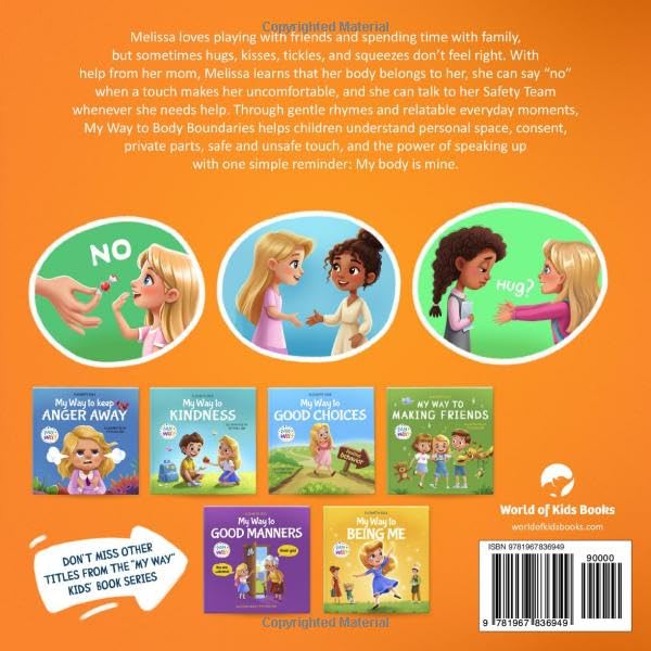 ELISABETH COLE My Way to Body Boundaries - Body Safety Book for Kids About Consent and Personal Boundaries