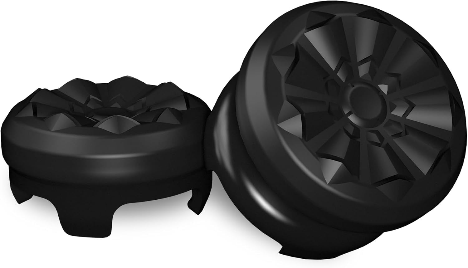 KontrolFreek FPS Freek Galaxy Black Performance Thumbsticks for PS4 & PS5 | Dual-Height Set