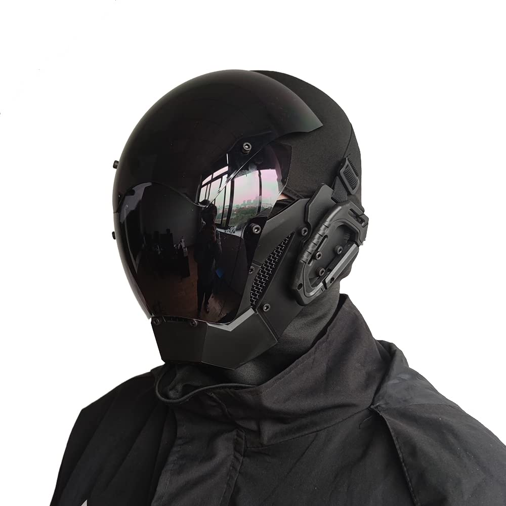 KYEDAY Punk Mask Cosplay for Men, Cosplay Halloween Mask Fit Party Music Fe