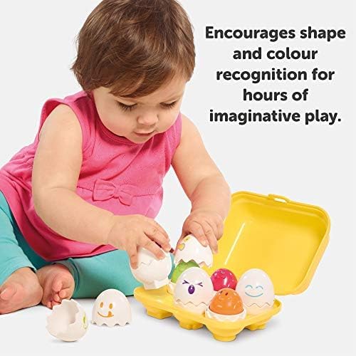 Toomies Hide and Squeak Eggs - Sensory Shape & Colour Sorting Toy for Toddlers 6-36 Months 2