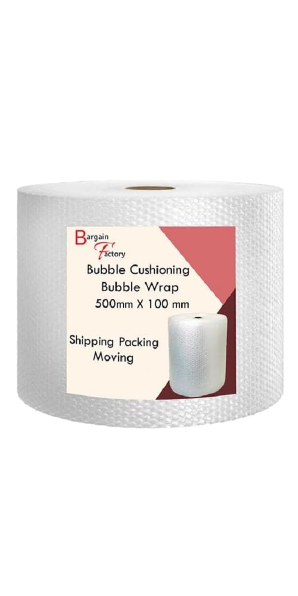 BARGAIN FACTORY Extra Large Bubble Wrap Roll - 300mm x 5m Cushioning | Air Lock Technology