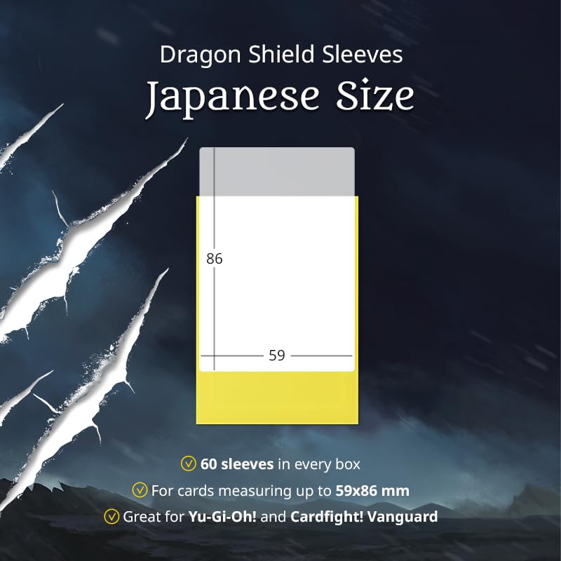 Dragon Shield Japanese Size Matte Black Card Sleeves (60 Count) 5