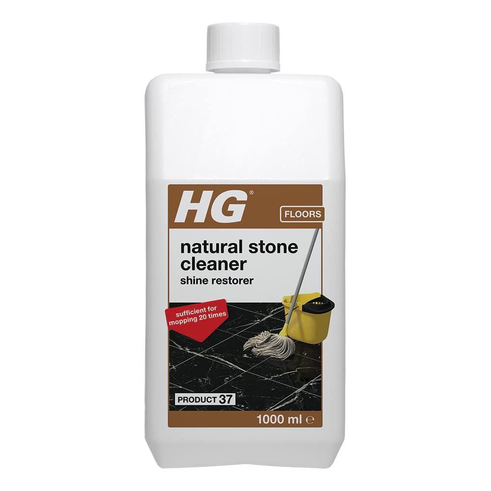 HG Natural Stone Cleaner Shine Restorer - Concentrated Formula for Marble & Calciferous Stone | 1L
