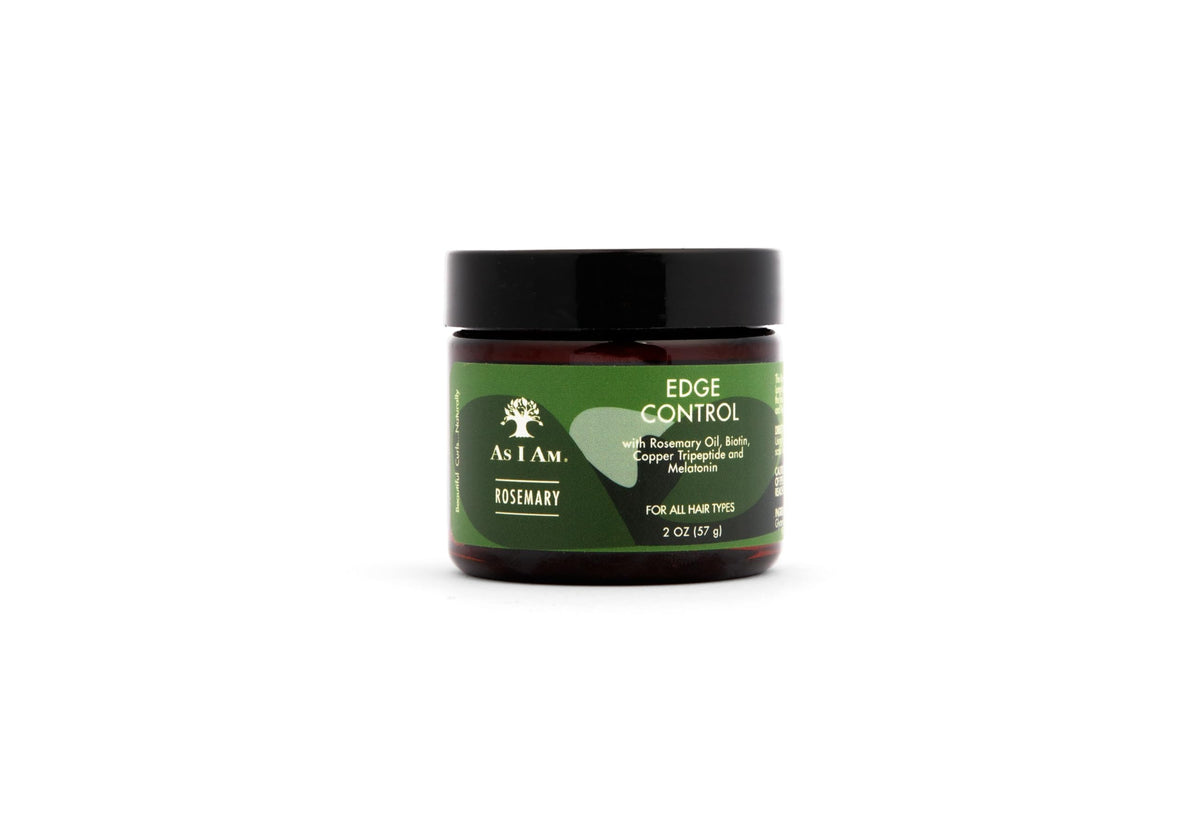 As I Am Rosemary Edge Control - Strengthens Edges, Prevents Breakage, Flake-Free Hold | 2oz
