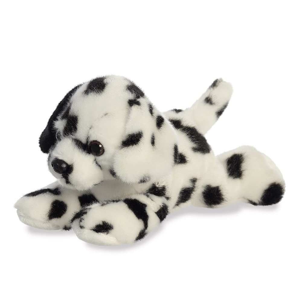Dipper the Dalmatian Dog - Mini Flopsies Plush Toy, 8In, Black and White 2