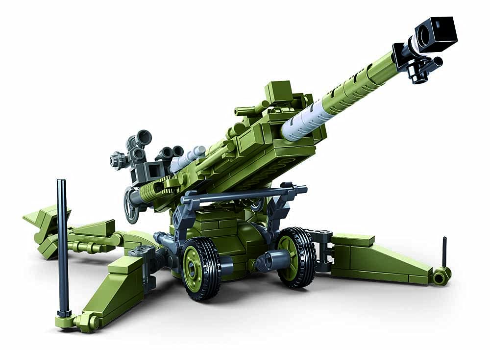 Sluban M777 Howitzer Building Set - 258 Pieces, Multicolored
