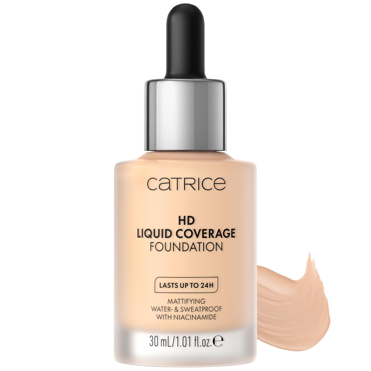 Catrice HD Liquid Coverage Foundation - 30 ml, Porcelain Beige, Matte