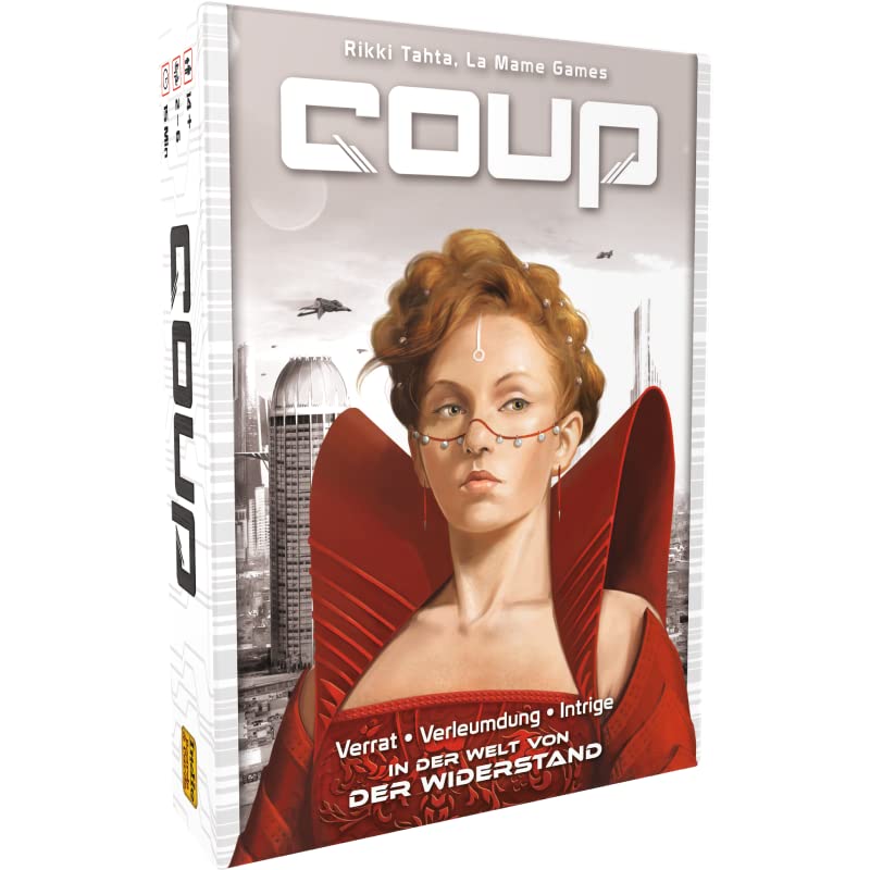 ELZNIR GAMES Coup Resistor Card Game for 2-6 Players, German Edition 1