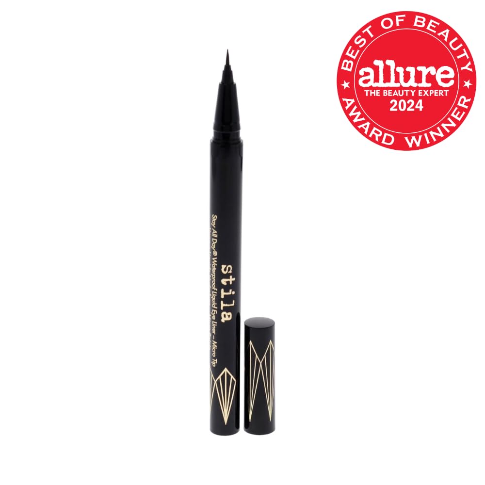 Stila Stay All Day Waterproof Liquid Eye Liner - Black, Long-Wearing, Smudge-Proof