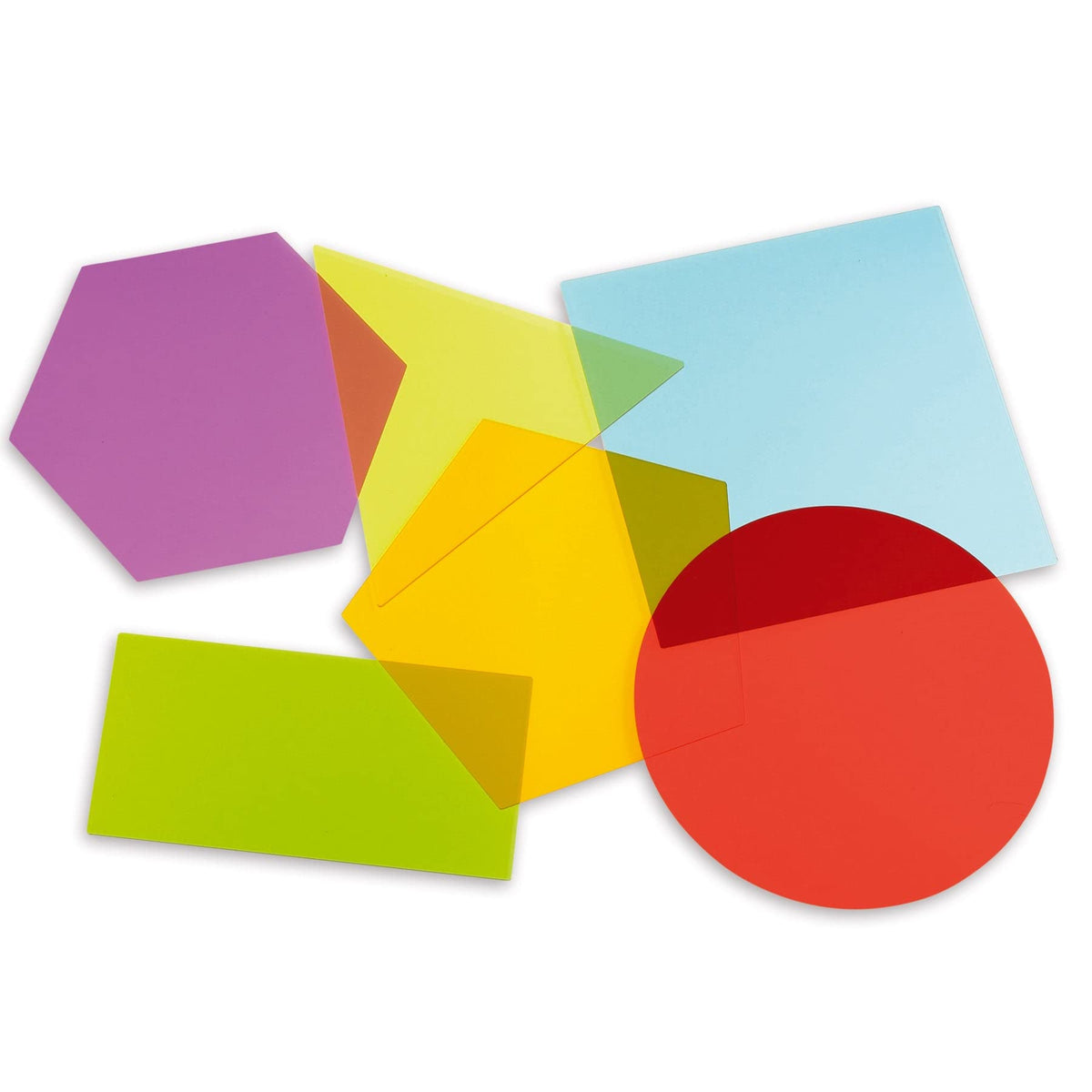 TickiT Jumbo Colour Mixing Shapes - 6 Shapes, 20 cm Circle