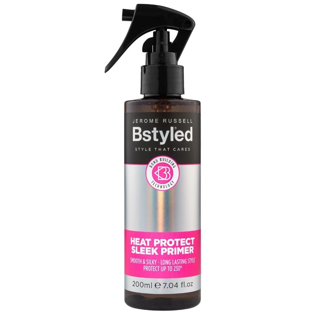 Jerome Russell BStyled Heat Protect Sleek Primer - Heat Protection up to 230°C | 200ml | Vegan