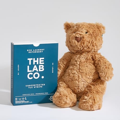 The Lab Co. - TLC Laundry Detergent Strips (64 Loads, Fragrance Free, Plastic-Free)