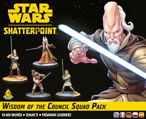 Atomic Mass Games Star Wars Shatterpoint Wisdom of the Council Squad Pack Expansion (FFGSWP50)