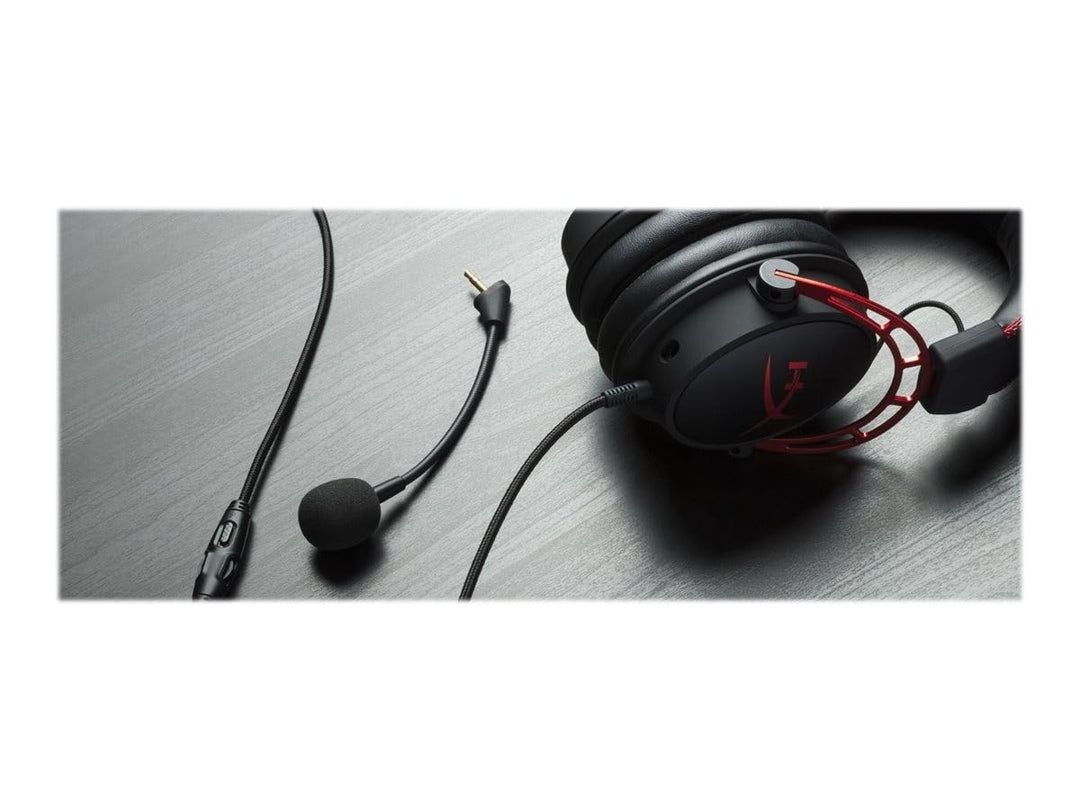 HyperX Cloud Alpha Gaming Headset with Dual Chamber Drivers, Detachable Noise-Cancellation Mic, Compatible with PS5, Xbox Series X|S, PC