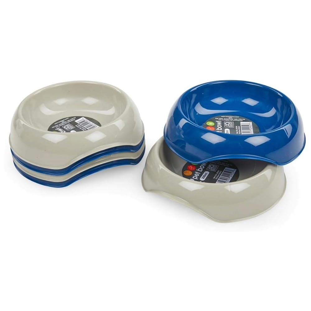 Petface Plastic Cat Bowl - 200 ml Capacity | Grey | Lightweight 8