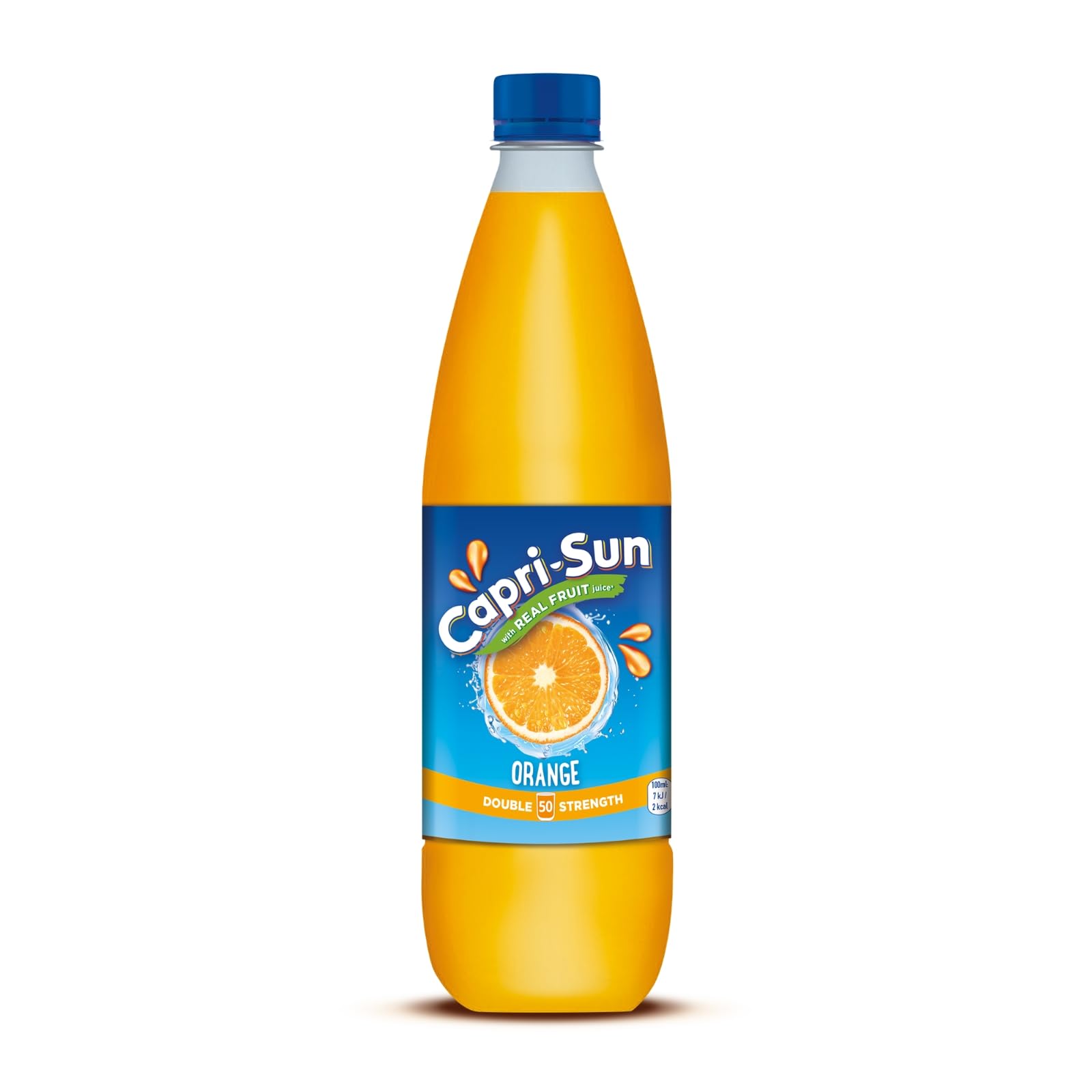Capri-Sun Double Strength Orange Squash (1 Litre) - No Added Sugar - Made with Real Fruit Juice 1